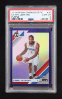 Kawhi Leonard 2019-20 Donruss Optic Purple #30 (PSA 10) at PristineAuction.com