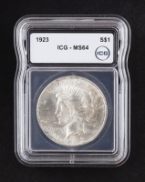 1923 Peace Silver Dollar (ICG MS64) at PristineAuction.com