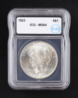 1923 Peace Silver Dollar (ICG MS64) at PristineAuction.com