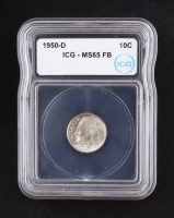 1950-D Roosevelt Silver Dime, Full Bands (IGC MS65 FB) at PristineAuction.com