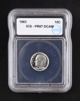 1963 Roosevelt Silver Dime - Deep Cameo Proof (IGC PR67 DCAM) at PristineAuction.com