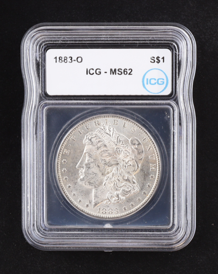 1883-O Morgan Silver Dollar (ICG MS62) at PristineAuction.com 1883-O Morgan Silver Dollar (ICG MS62) at PristineAuction.com