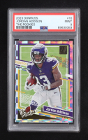 Jordan Addison 2023 Donruss The Rookies #10 RC (PSA 9) at PristineAuction.com