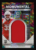 Trey Benson 2024 Panini Spectra Monumental Memorabilia Celestial #32 #17/75 RC at PristineAuction.com