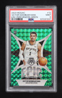 Victor Wembanyama 2023-24 Panini Mosaic Epic Performers Mosaic Green #12 RC (PSA 9) at PristineAuction.com