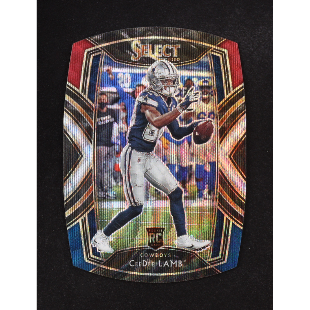 CeeDee Lamb 2020 Select Prizm Tri Color Die Cut #257 RC at PristineAuction.com