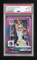 Luka Doncic 2022-23 Donruss Optic Hyper Pink #160 (PSA 10) at PristineAuction.com