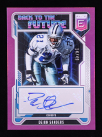 Deion Sanders 2025 Elite Back to the Future Signatures Purple #6 #14/49 at PristineAuction.com