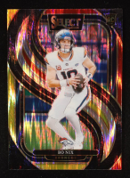 Bo Nix 2024 Select Prizm Red and Yellow Shock #117 RC at PristineAuction.com