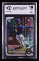 Jackson Chourio 2022 Bowman Chrome Mega Box Prospects #BCP79 RC (BCCG 10) at PristineAuction.com