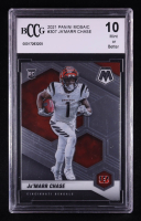Ja'Marr Chase 2021 Panini Mosaic #307 RC (BCCG 10) at PristineAuction.com