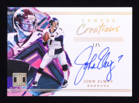 John Elway 2023 Panini Impeccable Canvas Creations Autographs Gold #4 #1/5 at PristineAuction.com