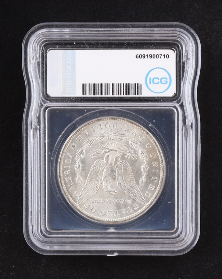 1885-O Morgan Silver Dollar (ICG MS62) at PristineAuction.com 1885-O Morgan Silver Dollar (ICG MS62) at PristineAuction.com