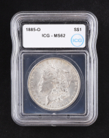 1885-O Morgan Silver Dollar (ICG MS62) at PristineAuction.com