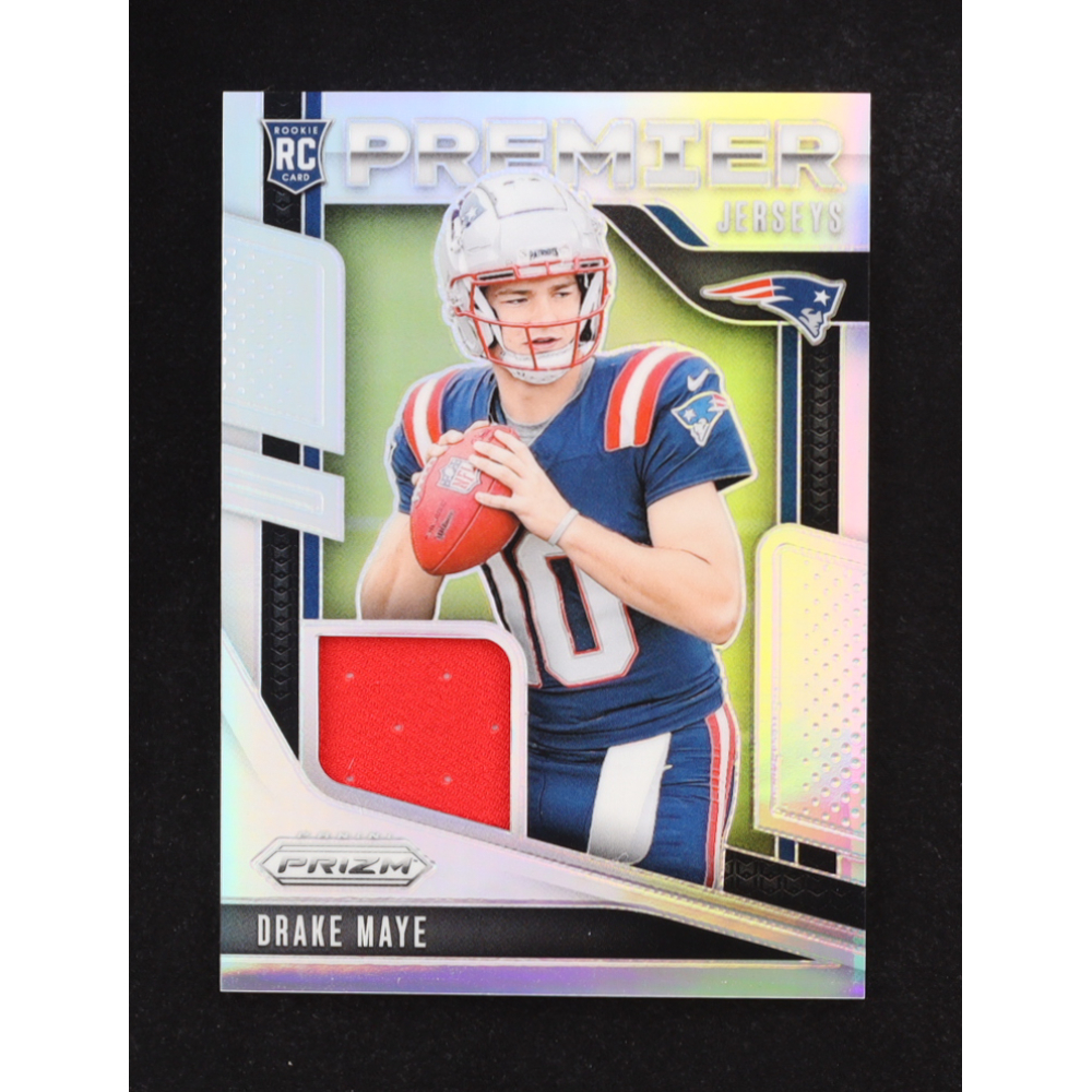 Drake Maye 2024 Panini Prizm Premier Jerseys #6 RC at PristineAuction.com