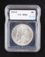 1885-O Morgan Silver Dollar (ICG MS62) at PristineAuction.com