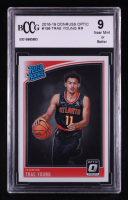 Trae Young 2018-19 Donruss Optic #198 RR RC (BCCG 9) at PristineAuction.com
