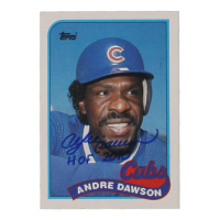 Andre Dawson Signed 1989 Topps #10 Chicago Cubs at PristineAuction.com