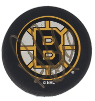 Ray Bourque Signed Bruins Logo Hockey Puck (Beckett) at PristineAuction.com