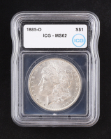 1885-O Morgan Silver Dollar (ICG MS62) at PristineAuction.com