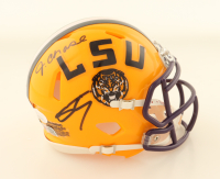 Shaquille O'Neal & Ja'Marr Chase Signed LSU Tigers Speed Mini Helmet (JSA & PIA) at PristineAuction.com