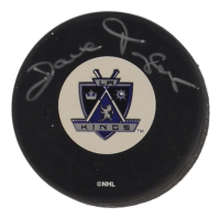 Dave Taylor Signed Kings Logo Hockey Puck (Beckett) at PristineAuction.com