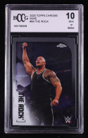 The Rock 2020 Topps Chrome WWE #64 (BCCG 10) at PristineAuction.com