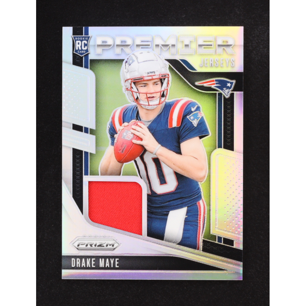 Drake Maye 2024 Panini Prizm Premier Jerseys #6 RC at PristineAuction.com