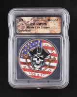 Hayleybug Mint Pirate 1 AVDP Ounce .999 Fine Copper Bullion Coin (ICG MS70) at PristineAuction.com