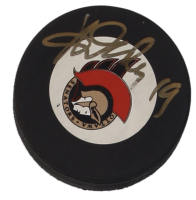 Alexei Yashin Signed Senators Logo Hockey Puck (Beckett) at PristineAuction.com