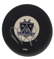 Rob Blake Signed Kings Logo Hockey Puck (Beckett) at PristineAuction.com