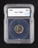 1954 Proof Roosevelt Silver Dime (IGC PR66) at PristineAuction.com