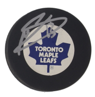 Mats Sundin Signed Maple Leafs Logo Hockey Puck (Beckett) at PristineAuction.com