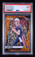 Drake Maye 2024 Panini Prizm Prizms Orange Disco #329 RC (PSA 9) at PristineAuction.com