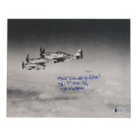Donald Strait Signed WWII 8x10 Photo With Extensive Inscription (Beckett) at PristineAuction.com
