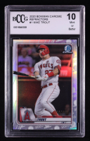Mike Trout 2020 Bowman Chrome Refractors #1 #214/499 (BCCG 10) at PristineAuction.com