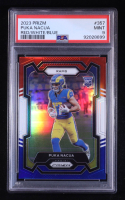 Puka Nacua 2023 Panini Prizm Prizms Red White and Blue #357 RC (PSA 9) at PristineAuction.com