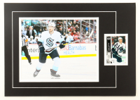 Jamie Oleksiak Signed Kraken 12x17 Custom Matted 2021-22 Upper Deck #402 Trading Card Display (JSA) at PristineAuction.com