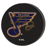 Chris Pronger Signed Blues Logo Hockey Puck (Beckett) at PristineAuction.com