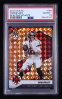 Tom Brady 2021 Panini Mosaic Mosaic Reactive Orange #186 (PSA 10) at PristineAuction.com