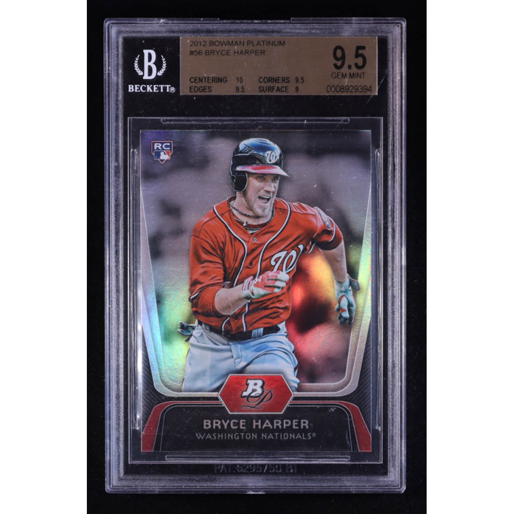 Bryce Harper 2012 Bowman Platinum #56 RC (BGS 9.5) at PristineAuction.com