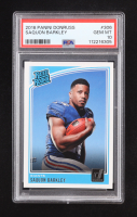 Saquon Barkley 2018 Panini Donruss RR #306 RC (PSA 10) at PristineAuction.com