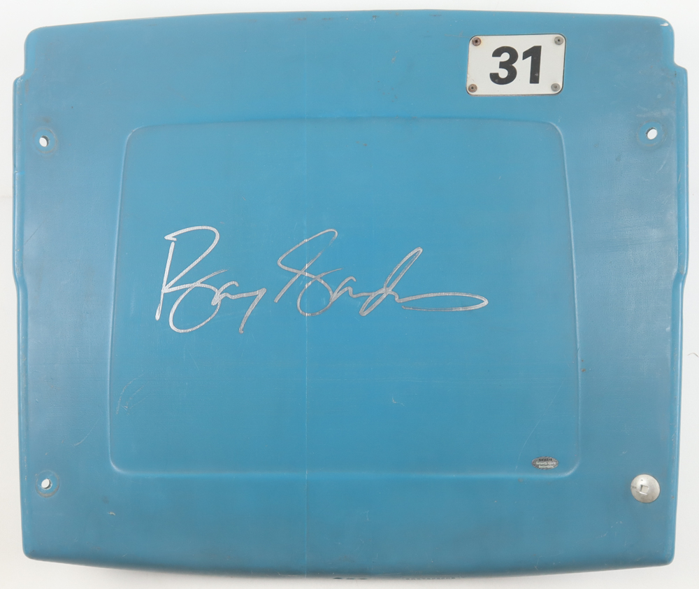 Barry Sanders Signed Silverdome Stadium Seatback (Schwartz) at PristineAuction.com Barry Sanders Signed Silverdome Stadium Seatback (Schwartz) at PristineAuction.com