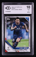 Lionel Messi 2021-22 Topps UEFA Champions League Japan #114 (BCCG 10) at PristineAuction.com