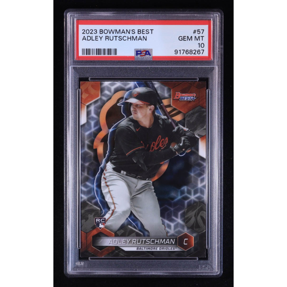 Adley Rutschman 2023 Bowman's Best #57 RC (PSA 10) at PristineAuction.com