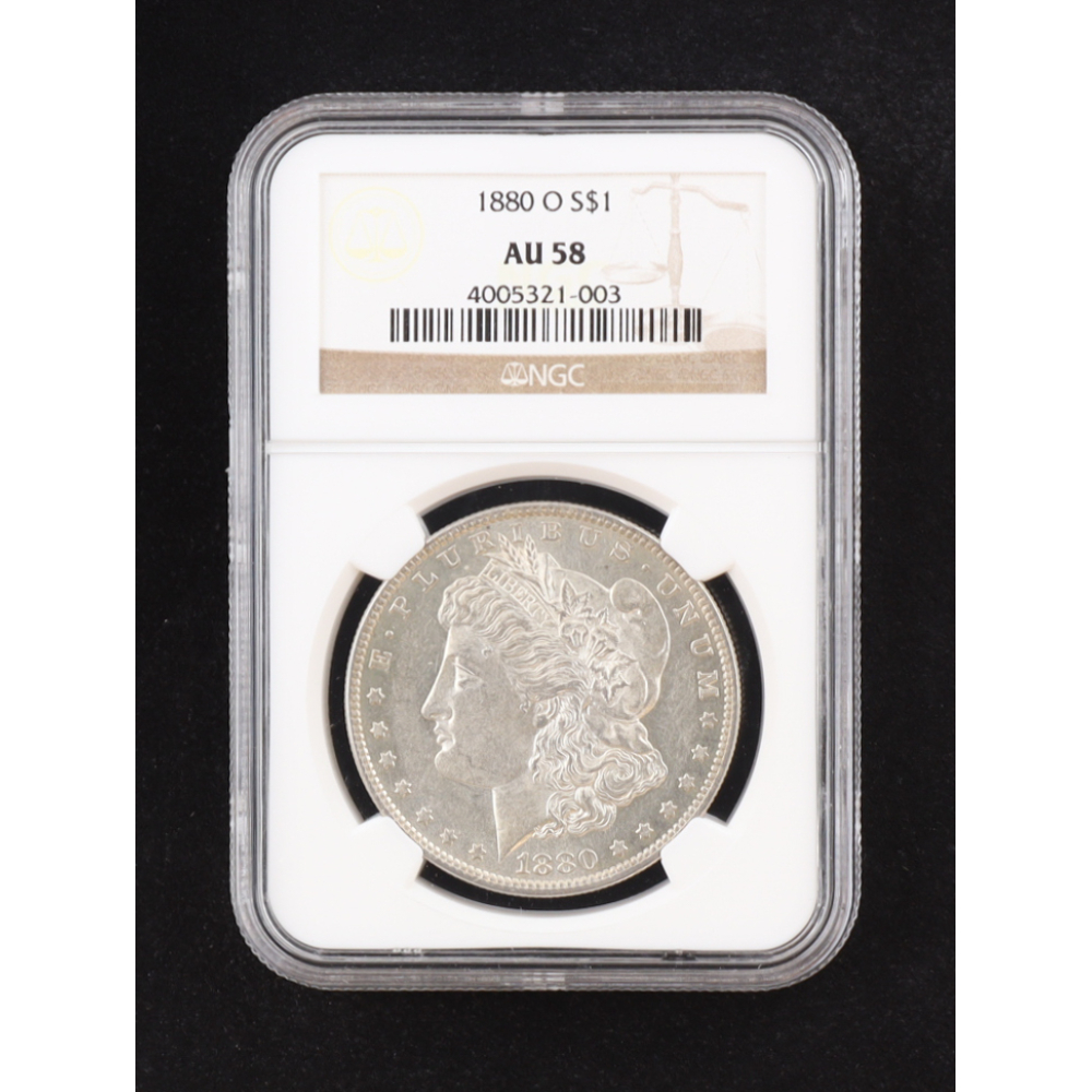1880-O Morgan Silver Dollar (NGC AU58) at PristineAuction.com