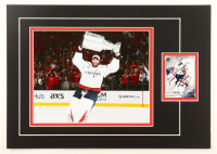 Braden Holtby Signed Capitals 12x17 Custom Matted 2015-16 SP Authentic #66 Trading Card Display (JSA) at PristineAuction.com