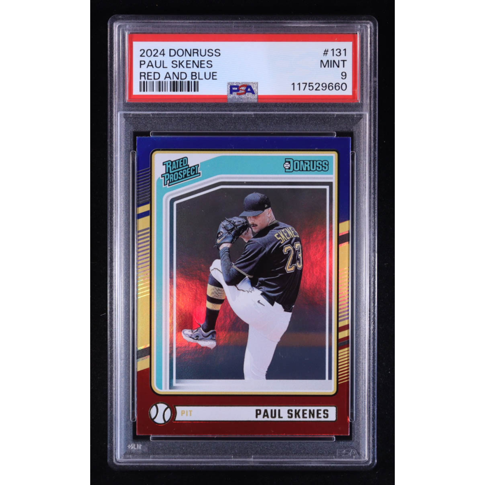 Paul Skenes 2024 Donruss Red and Blue #131 RC (PSA 9) at PristineAuction.com