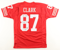 Dwight Clark Signed Jersey Inscribed "'The Catch'" & "1-8-82" (Beckett) at PristineAuction.com