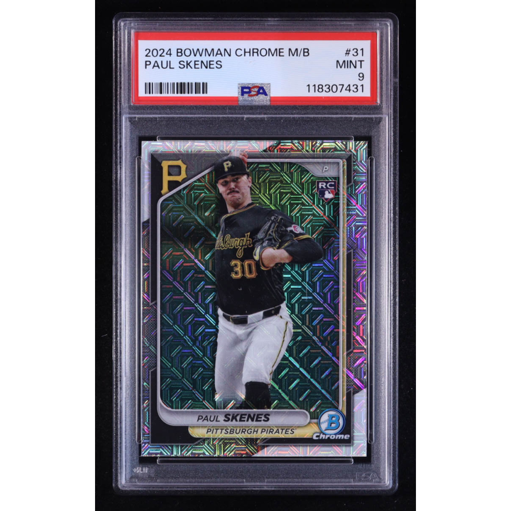 Paul Skenes 2024 Bowman Chrome Mega Box #31 RC (PSA 9) at PristineAuction.com